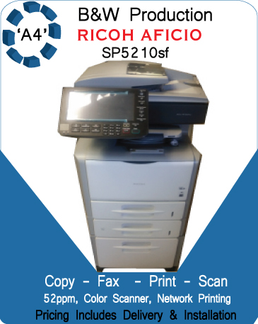 Ricoh Aficio SP5210s 2018 image design tag