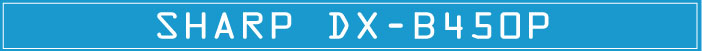 Sharp DX-B450P printer image tag